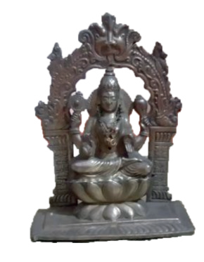 silver deity of Devi Rajarajeshwari